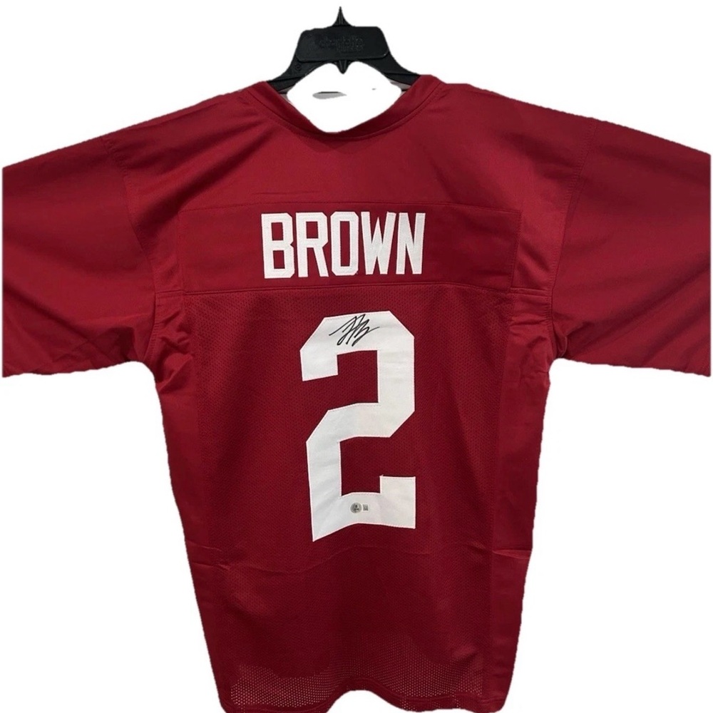 🔥 Zabien Brown Alabama Crimson Tide Autographed Signed Jersey; Beckett COA; XL